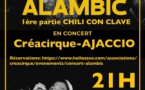 Concert : Alambic / 1ère partie : Chili con clave - Créacirque - Aiacciu