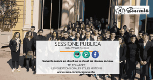 u 31 d'uttobre : Ordine di u ghjornu di a sessione di l'Assemblea di a Giuventù