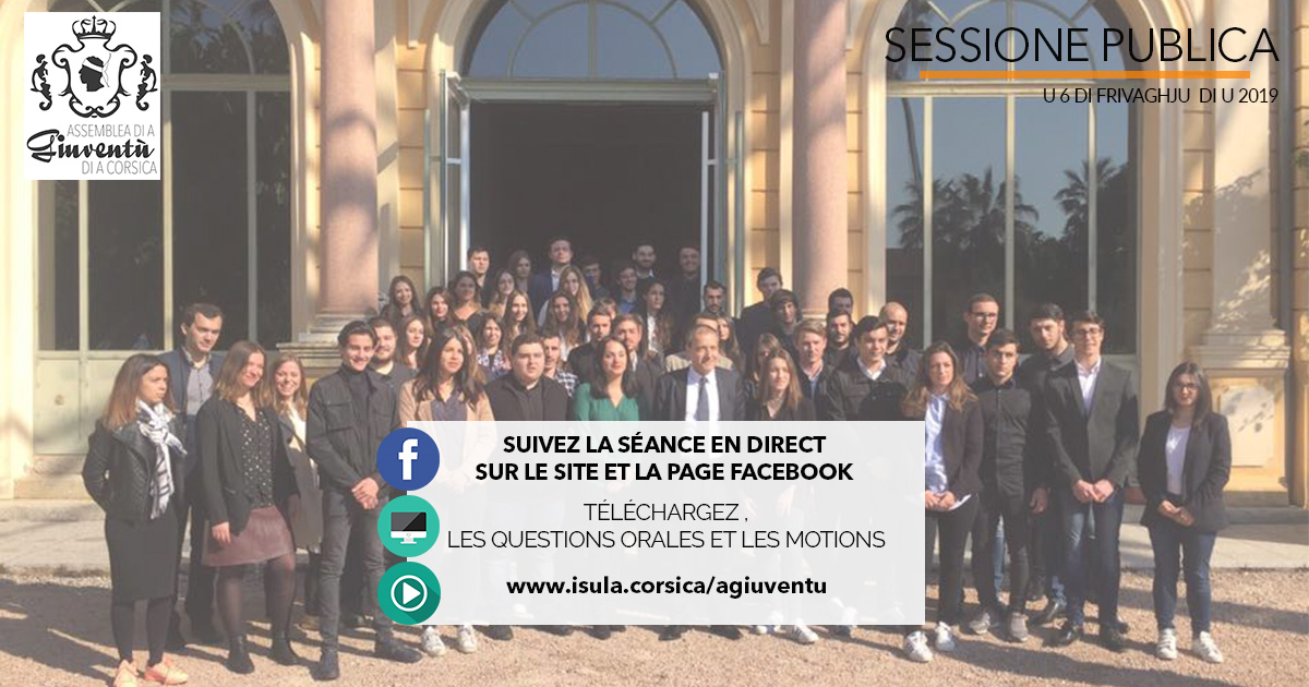 u 6 di frivaghju : Ordini di u ghjornu di a seduta di l’Assemblea di a Giuventù