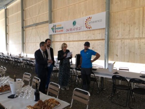 Discours : Inauguration d'un hangar photovoltaïque à Albertacce