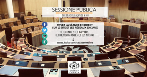 u 21 è 22 di ferraghju : Ordine di u ghjornu di a prima sessione urdinaria u 21 è 22 di ferraghju : Ordine di u ghjornu di a prima sessione urdinaria