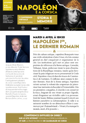 Voir ou revoir la conférence de Jacques-Olivier Boudon : "Napoléon Ier, le dernier Romain"