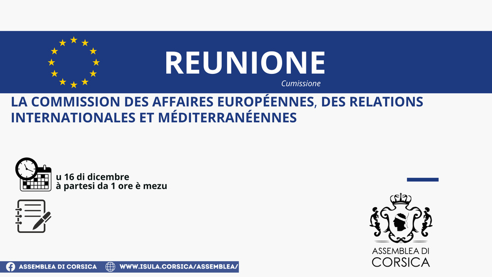 Réunion de la Commission des affaires européennes, des relations internationales et méditerranéennes 