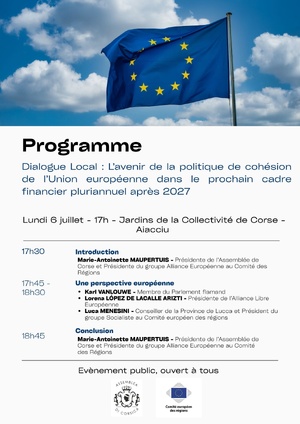 Participez au débat public consacré à "L’avenir de la politique de cohésion de l’Union européenne dans le prochain cadre financier pluriannuel après 2027" Participez au débat public consacré à "L’avenir de la politique de cohésion de l’Union européenne dans le prochain cadre financier pluriannuel après 2027"
