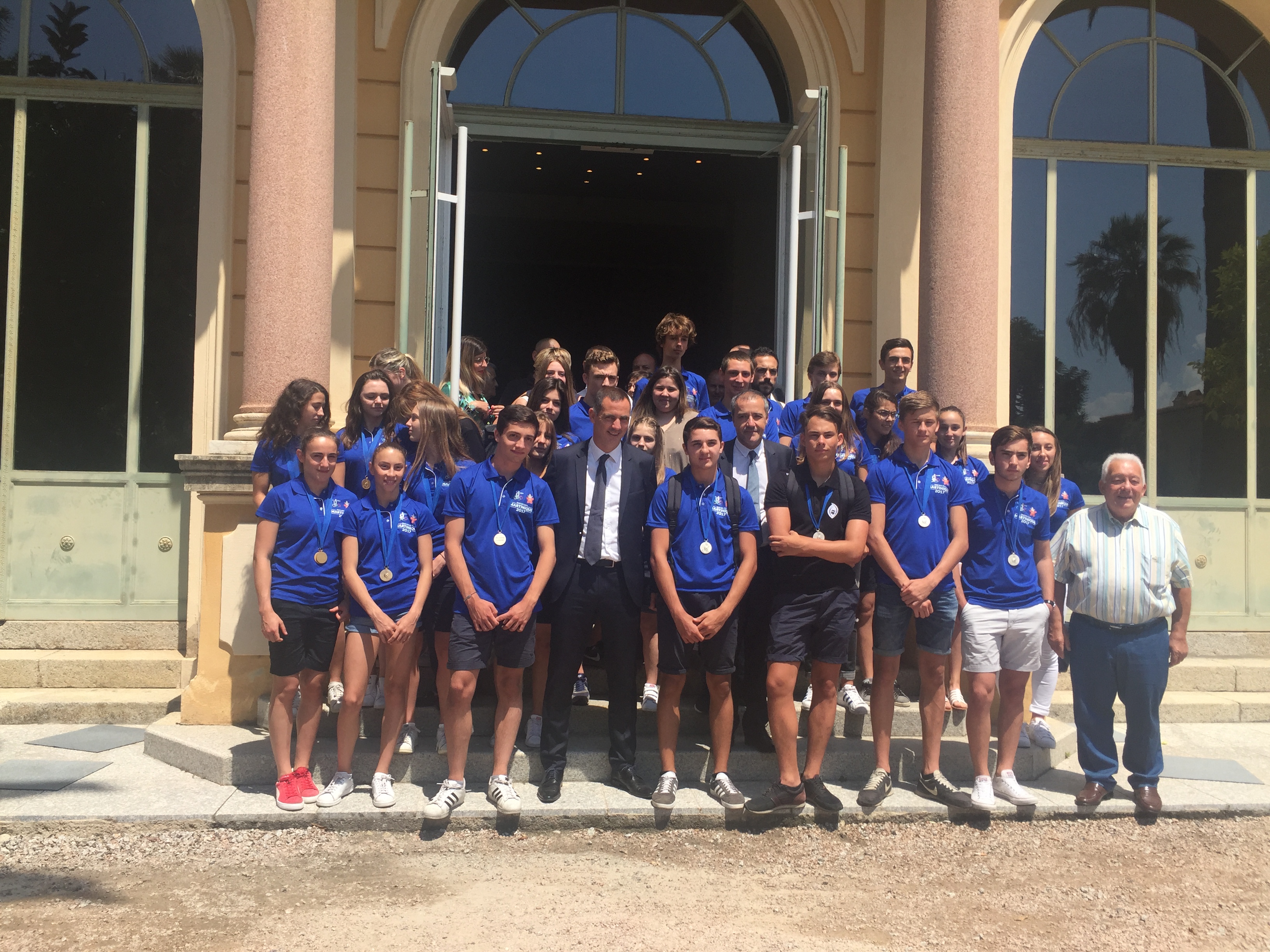 Cérémonie en l’honneur de la délégation corse des Jeux des îles