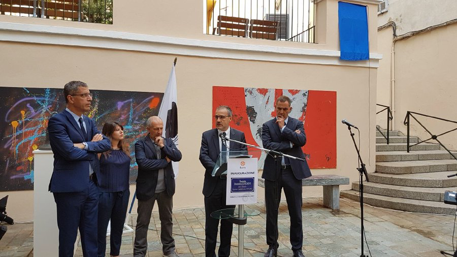 Inaugurazione di a piazzetta Dumenicu Lucchini in Bastia