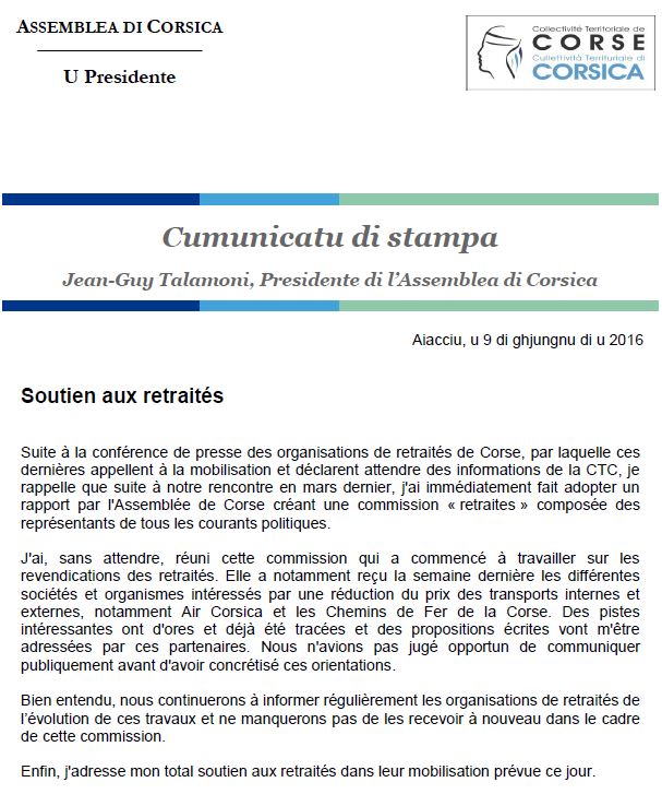 CP - SOUTIEN AUX RETRAITÉS