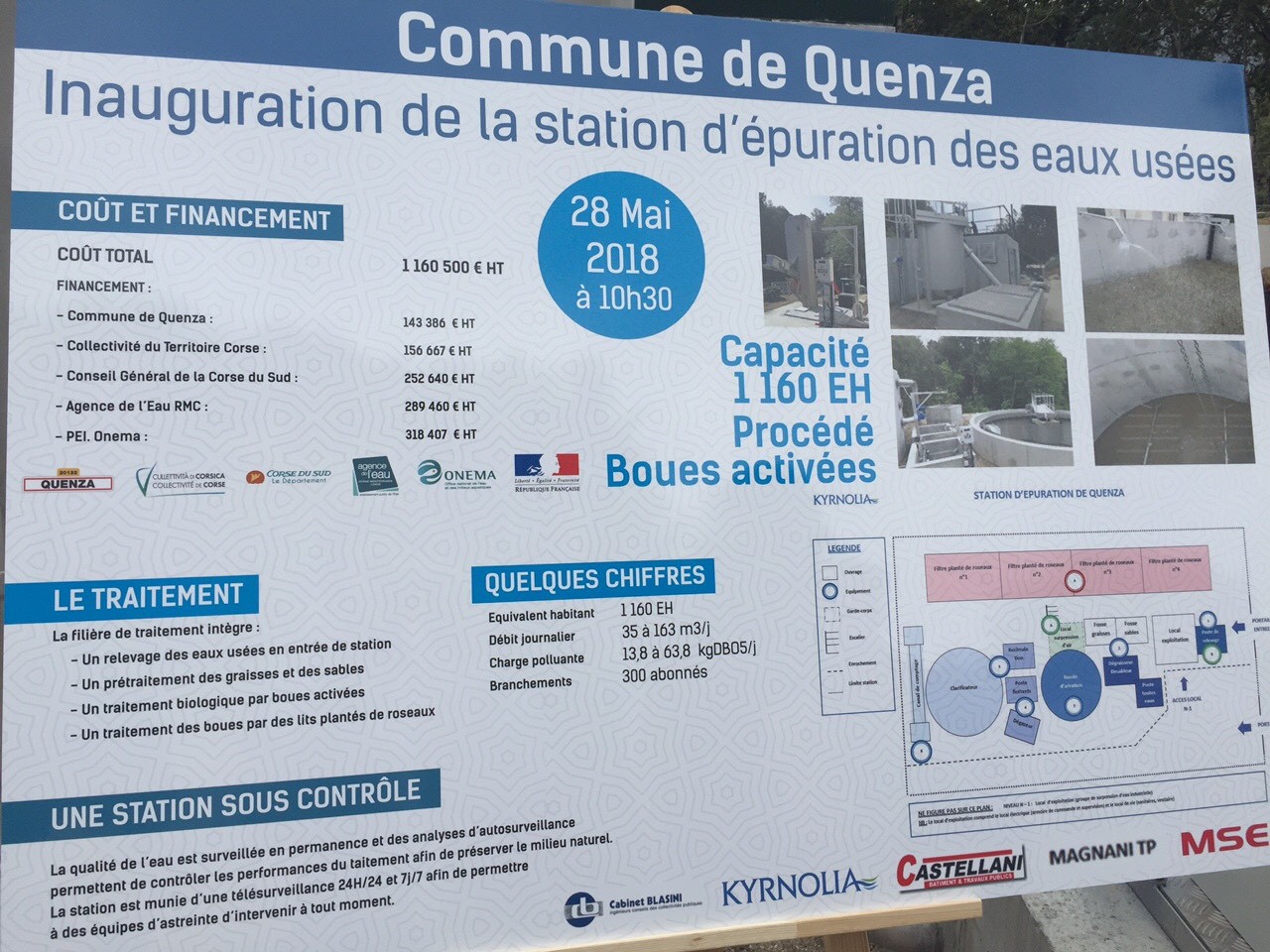 Quenza : inauguration de la station d'épuration