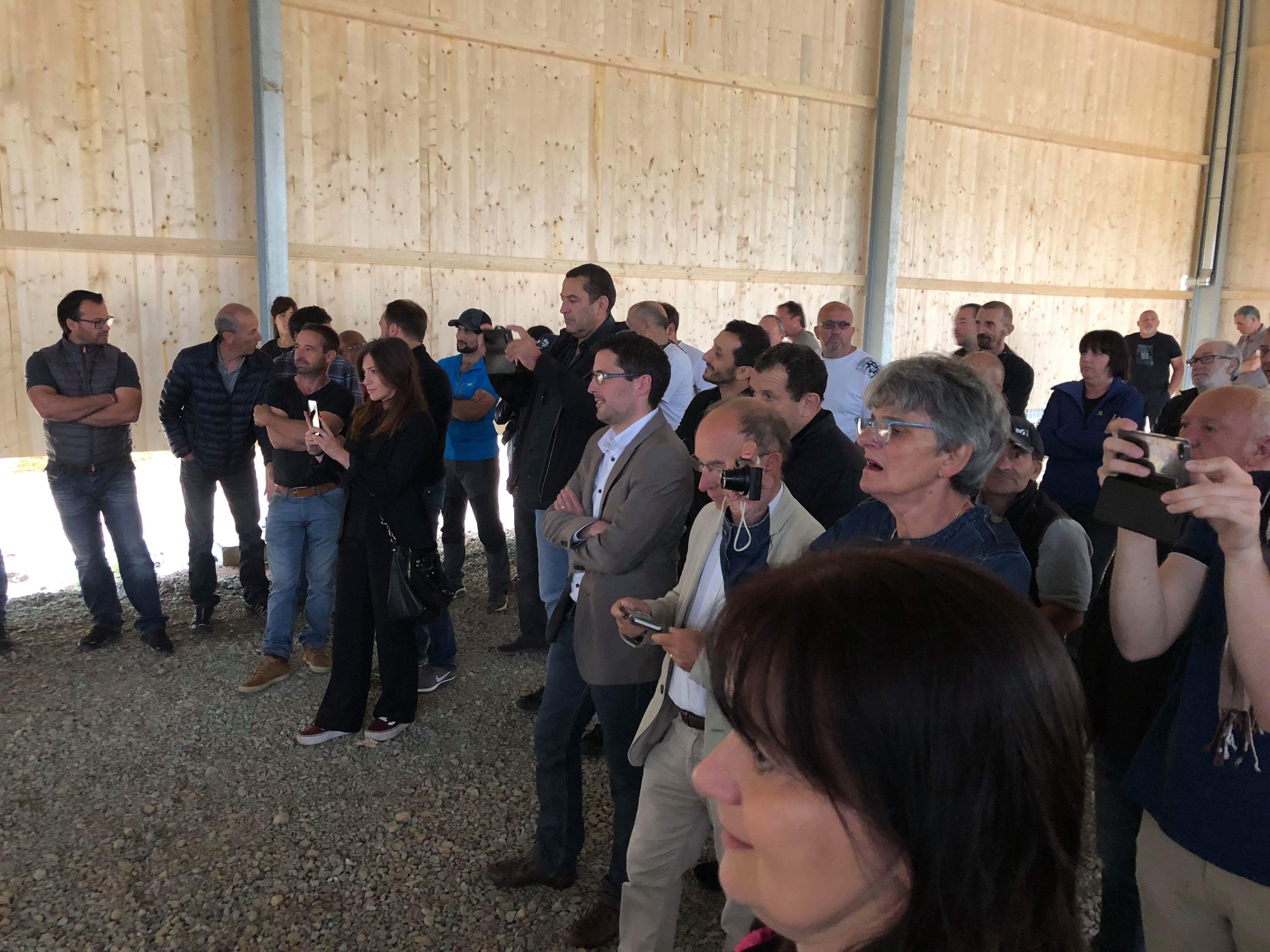 Discours : Inauguration d'un hangar photovoltaïque à Albertacce