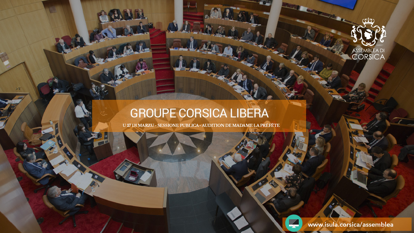 Audition de la Préfète de Corse : les questions du groupe Corsica Libera Audition de la Préfète de Corse : les questions du groupe Corsica Libera