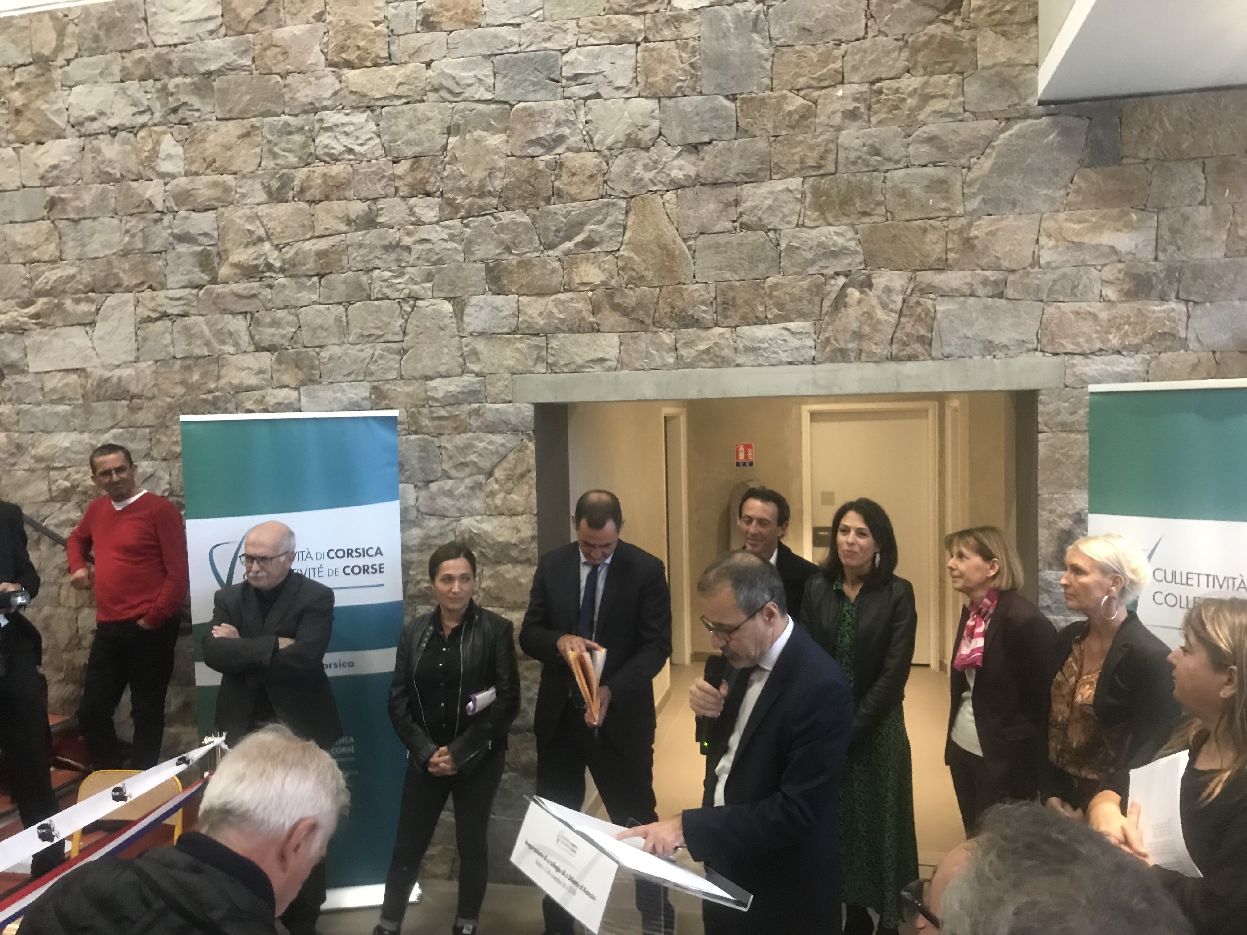 Inauguration du collège du Stilettu