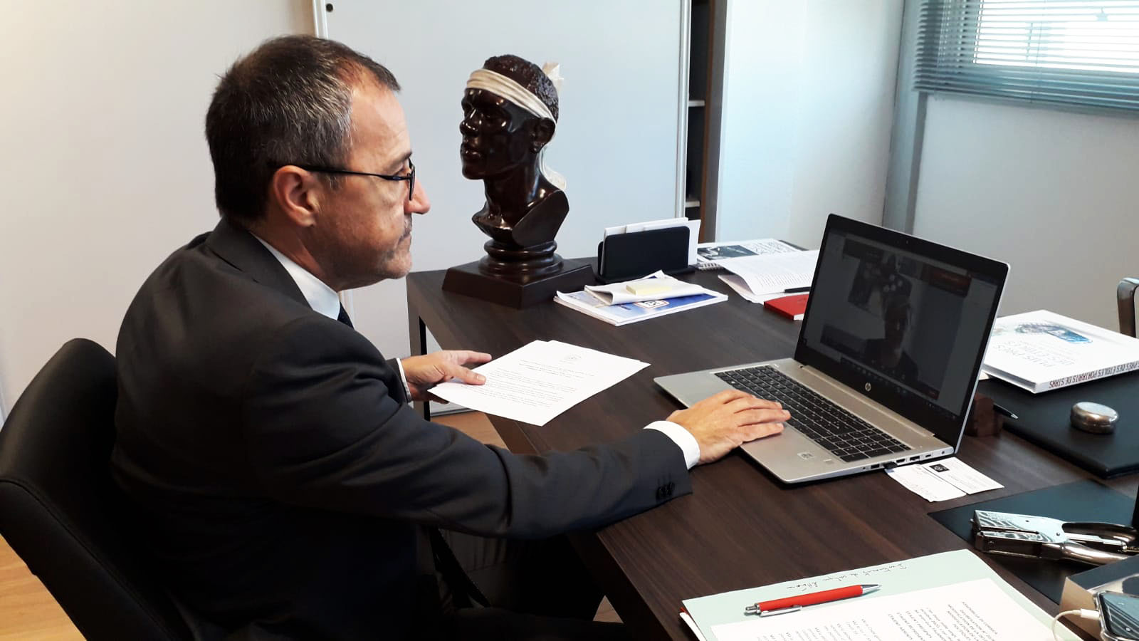 Le Président Jean-Guy Talamoni a présenté les initiatives de l'Assemblée de Corse