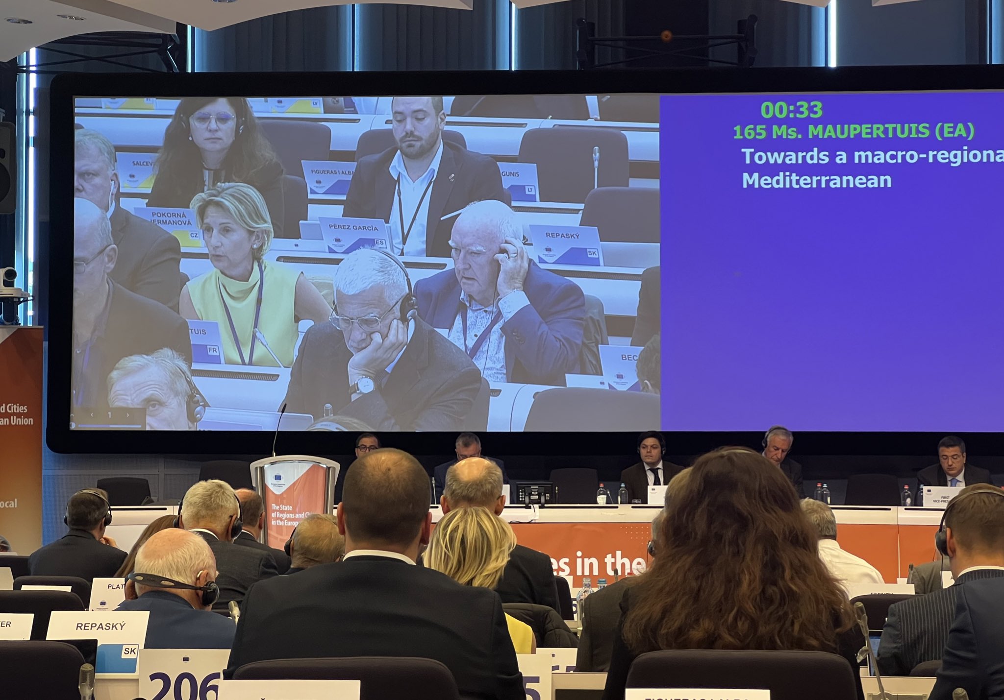 La Présidente de l'Assemblée de Corse présente à Bruxelles pour la semaine européenne des villes et des régions