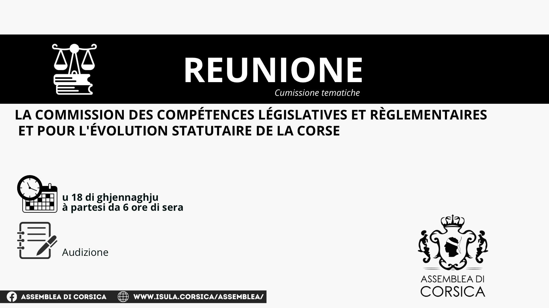 Commission des Compétences Législatives et Réglementaires et pour l’Evolution Statutaire de la Corse