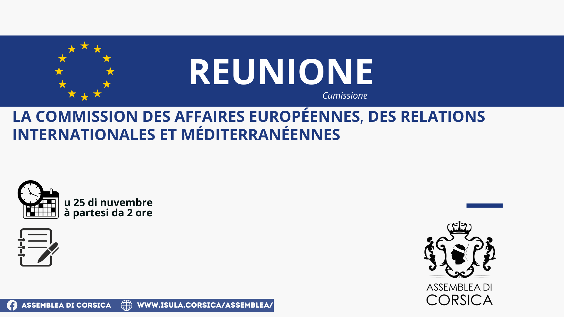 Réunion de la Commission des affaires européennes, des relations internationales et méditerranéennes 