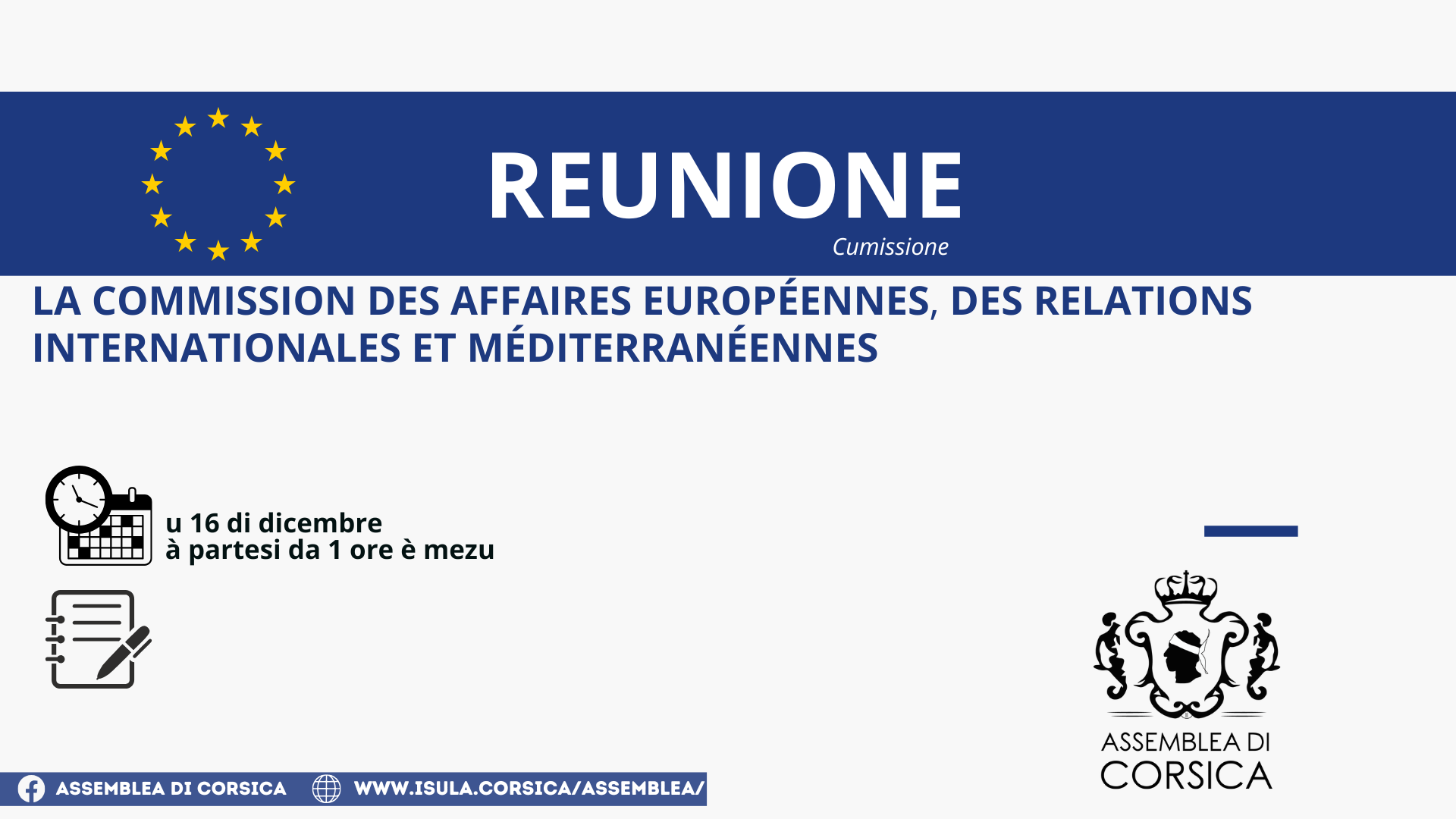 Réunion de la Commission des affaires européennes, des relations internationales et méditerranéennes 