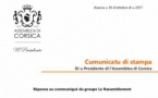 CP - Réponse au groupe Le Rassemblement
