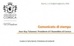 CP - Soutien à Cathy Bartoli, Présidente de Sulidarità