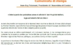CP - "Entre la parole des syndicalistes corses et celle de M. Yann Poujol de Molliens, le gouvernement a fait son choix"