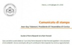 CP - Soutien à Alain Ferrandi et Pierre Alessandri