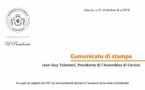 Communiqué de presse - Rapport de l'IGF et visite ministérielle
