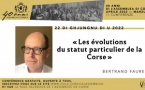 Bertrand Faure poursuit le cycle de conférences consacré aux 40 ans de l'Assemblea di Corsica 