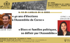André Fazi et Ornella Graziani animeront, le 12 juillet à Corti, la prochaine conférence du cycle consacré aux 40 ans de l'Assemblea di Corsica 