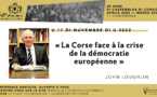 John Loughlin poursuit le cycle de conférences consacré aux 40 ans de l'Assemblea di Corsica 