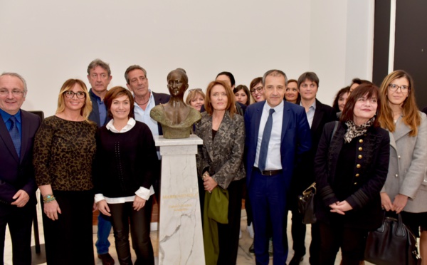 Inauguration du buste de Maria Gentile à la Collectivité Territoriale de Corse