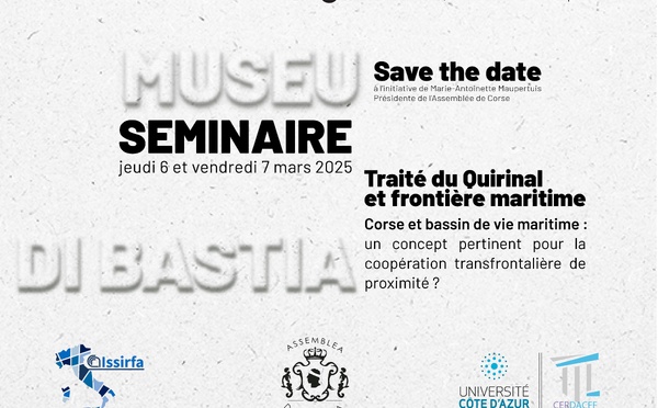 Séminaire : Traité du Quirinal et frontière maritime