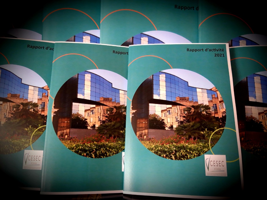 RAPPORT ANNUEL D'ACTIVITE DU CESEC DE CORSE - 2021 RAPPORT ANNUEL D'ACTIVITE DU CESEC DE CORSE - 2021