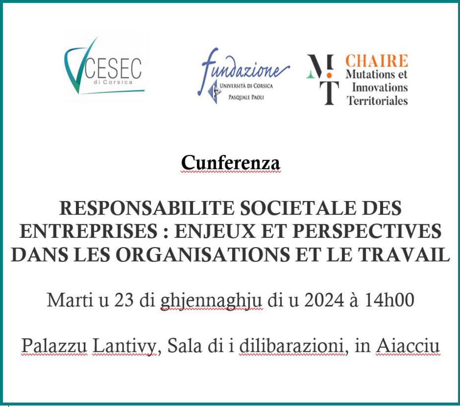 (RE) VOIR CONFERENCE DEBAT  RSE : ENJEUX ET PERSPECTIVES DANS LES ORGANISATIONS ET LE TRAVAIL_MARDI 23 JANVIER 2023