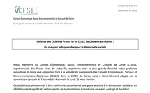 Signataires de la déclaration de CESEC de Corse et mobilisation de la société civile organisée contre la suppression du CESEC et des CESER
