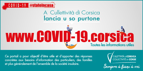 Un portail dédié au Covid-19 sur le site de la Collectivité de Corse