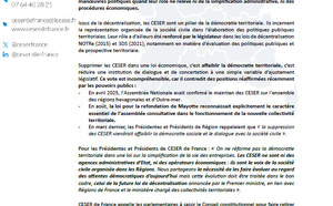 SUPPRESSION DES CESER  ?