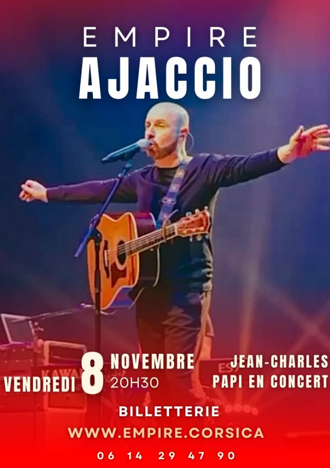 Jean-Charles Papi en concert - Théâtre l'Empire - Aiacciu