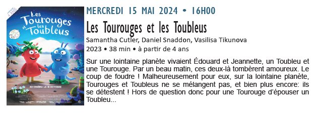 Ciné-Goûter : Les Tourouges et les Toubleus - Cinémathèque de Corse - Portivechju