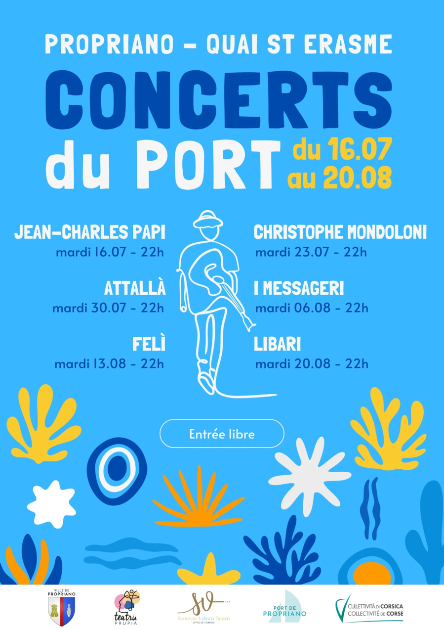 Christophe Mondoloni en concert - Port de plaisance - Prupià