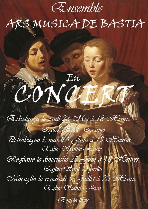 Concert de l’Ensemble ARS Musica de Bastia - Eglise Sainte Lucie - E Ville di Petrabugnu