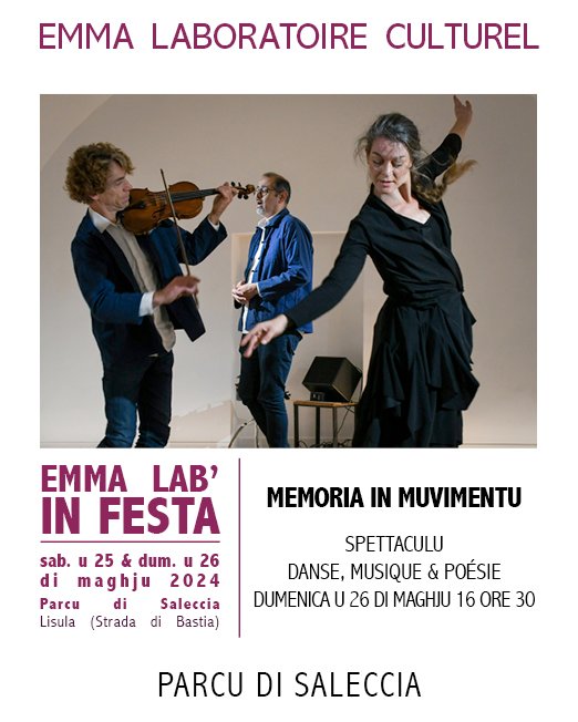 Emma Lab' in festa / Spectacle de danse, musique et poésie : Memoria in muvimentu - Parc de Saleccia - Munticellu