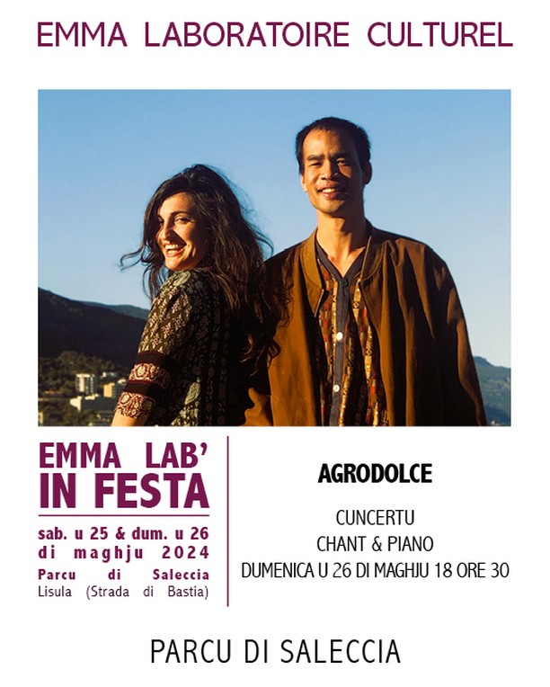 Emma Lab' in festa / Concert chant et piano : Agrodolce - Parc de Saleccia - Munticellu