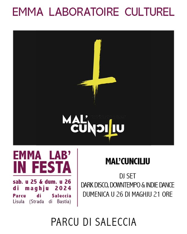 Emma Lab' in festa / DJ Set : Mal'Cunciuliu - Parc de Saleccia - Munticellu