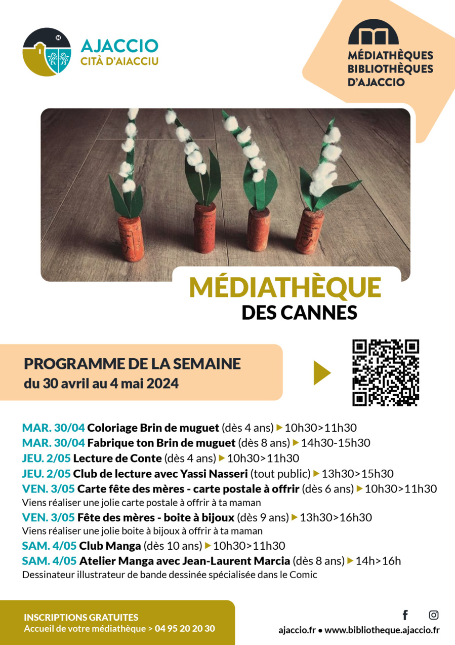 Lecture de conte - Médiathèque des Cannes - Aiacciu