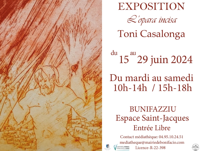 Exposition : Toni Casalonga - Espace Saint-Jacques - Bunifaziu