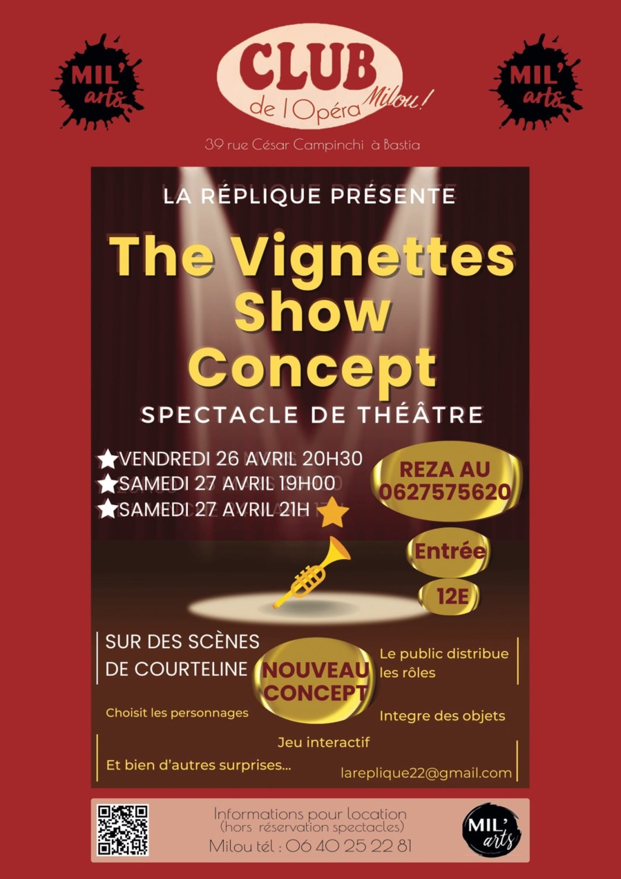 Théatre The Vignettes Show Concept - Club Opéra de Milou – Bastia