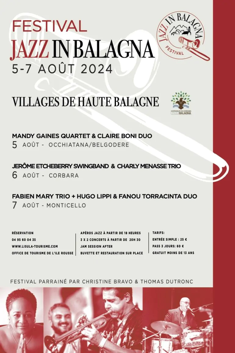 Le premier festival de Jazz en Balagne par l'association Munticellu in Festa - Ochjatana / L'Isula / Munticellu