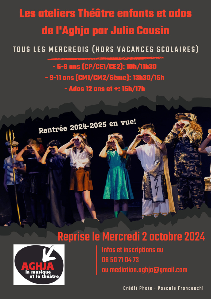 Les ateliers Théâtre enfants et ados de l'Aghja par Julie Cousin- Aghja - Aiacciu