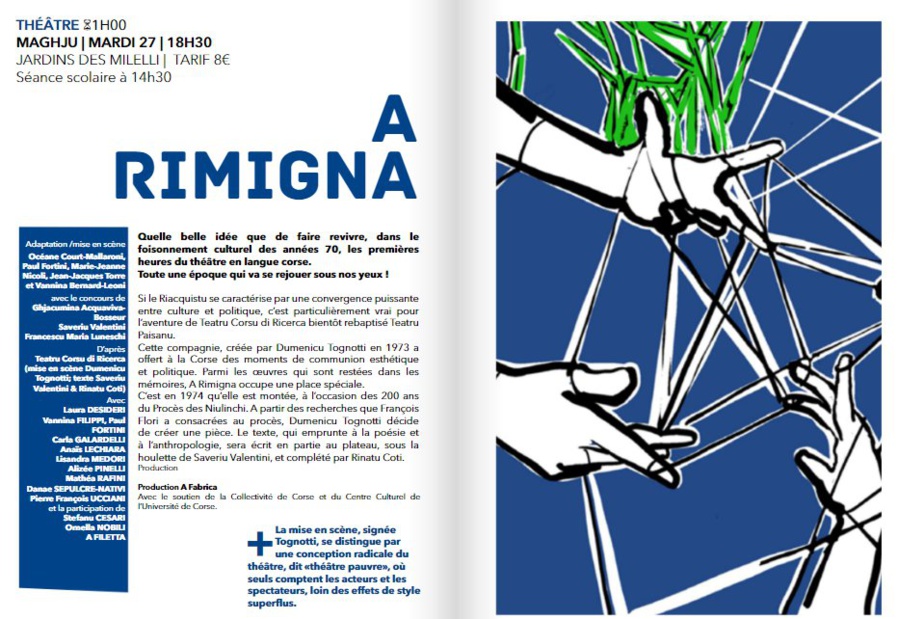 Théâtre : « A Rimigna » - Jardins des Milelli - Aiacciu