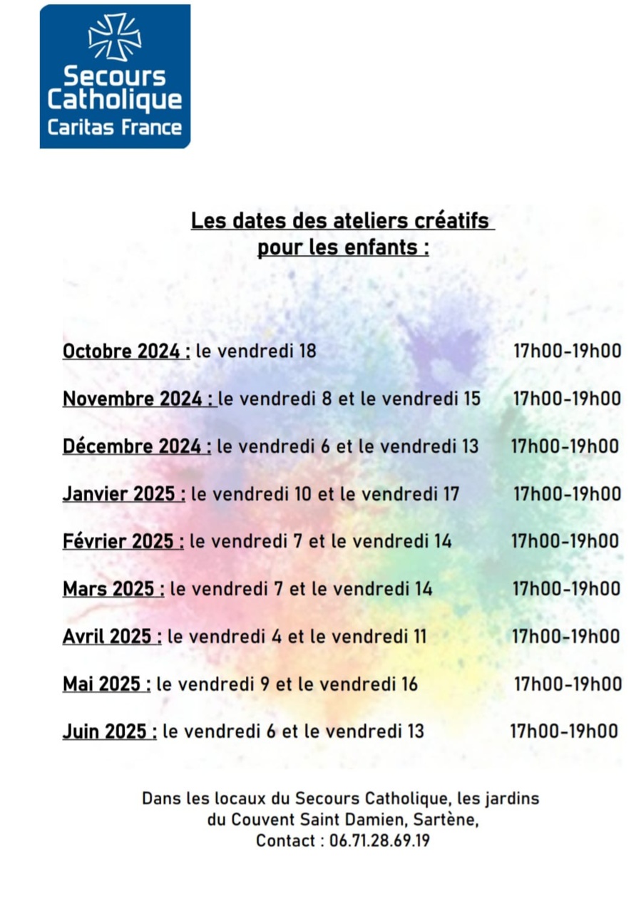 Ateliers créatifs pour les enfants - Jardins du couvent Saint Damien - Sartè