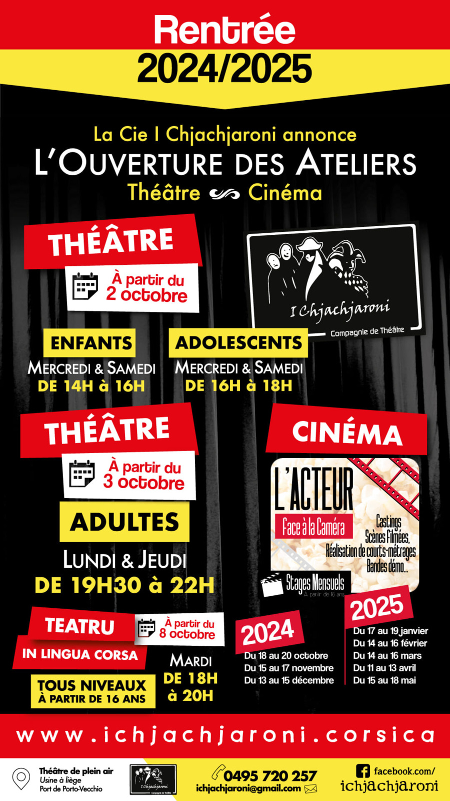 Ateliers théâtre enfants et adolescents proposés par la Compagnie I Chjachjaroni - Théâtre-Compagnie I Chjachjaroni - Portivechju
